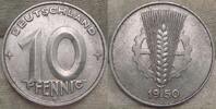 DDR 10 Pfennig 1950 E #3 EF / AU