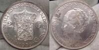 Niederlande 2 1/2 Gulden Winzige Randfehler.#p21 -