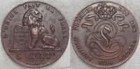 Belgien Cu 5 Centimes #1 -