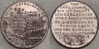 Pfalz-Kurlinie Versilberte Medaille 1716 Auf das Heidelberger Fass. EF.
