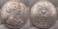 Frankfurt, Stadt Doppeltaler 1866 Winzige Kratzer. EF.