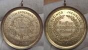 Schlesien-Liegnitz, Stadt Vergoldete Medaille 1880 Trageöse. EF.
