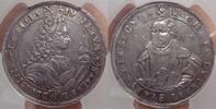 Sachsen-Saalfeld Taler 1717 Schöne Patina. AU58