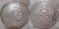 Brandenburg-Preußen Leicht berieben.Winzige Kratzer. Doppeltaler 1867 C Sehr schön - vorzüglich.