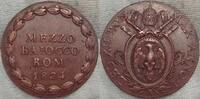 Vatikan Cu Baiocco 1824 B Bologna. Vorzüglich+ 125,00 EUR  Excl. 18,00 EUR Verzending
