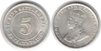Malaysia 5 Cents Straits Settlements Georg V. 5 Cents 1919 -