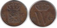 Niederlande 1/2 Cent Wilhelm III. -