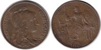 Frankreich 10 Centimes Dritte Republik 10 Centimes 1914 -
