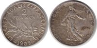 Frankreich 2 Francs Dritte Republik 2 Francs 1909 -