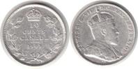 Kanada 10 Cents Edward VII. 10 Cents 1909 Victorian Leaves -
