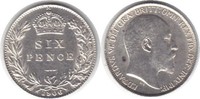Grossbritannien Sixpence Edward VII. 1901-1910 -