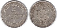 Sachsen-Albertinische Linie 2 Neugroschen Johann 1854-1873 B -