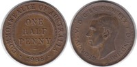 Australien 1/2 Penny George VI. 1936-1952 -