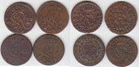 Polen Groschen Stanislaus August 1764-1795 (4 Stück) -