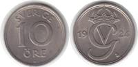Schweden 10 Öre Gustav V. (1907-1950) W -