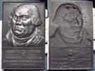 Deutschland Eisengußplakette Reformation.Von H. Moshage.#M2 -