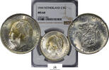 NETHERLAND-CURACAO 2.5-GULDEN-SILVER 101023-6 -