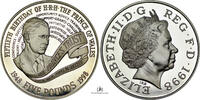 Great Britain SILVER-5-POUNDS KM-995a -