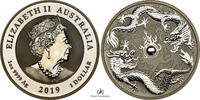 Australia SILVER-1-DOLLAR-TROY-OUNCE DOUBLE-DRAGON -