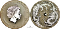 Australia SILVER-1-DOLLAR-TROY-OUNCE DRAGON-PHOENIX -