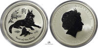 Australia SILVER-2-OZ-DOG-2-DOLLARS LUNAR-II-2oz-Dog -