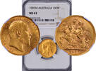 Australia GOLD-SOVEREIGN-EDWARD-VII 1907-M &Zeta;-6 NGC-MS63 1300,00 EUR  Excl. 27,00 EUR Verzending