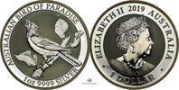 Australia SILVER-1-OZ-999 Bird-of-Paradise-2019 -