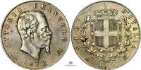Italy SILVER-5-LIRE 1872-M KM-8 XF 50,00 EUR  Excl. 25,00 EUR Verzending