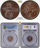 Greece, Ionian Islands LEPTON-COPPER 1835 KM-34-1 PCGS-MS65BN 700,00 EUR  Excl. 25,00 EUR Verzending