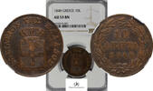 Greece 10-LEPTA-OTTO 1848 7722-4 NGC-AU53BN 320,00 EUR  Excl. 25,00 EUR Verzending
