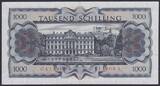 Österreich 1000 Schilling 1966 Pi. 147 Bertha von Suttner mit nur leichter Mittelfalte AU