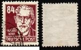 DDR 84 Pfg. Persönlichkeiten August Bebel aus Köpfe II echt gestempelt -