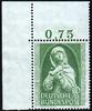 Bundesrepublik Deutschland 10+5 Pfg. 151 Nürnberger Madonna im Germanischen Museum, Bogenecke/Eckrandstück -