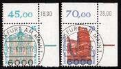 Bundesrepublik Deutschland 45-70 Pfg. Sehenswürdigkeiten mit KBWZ und Ersttag Frankfurt am Main -