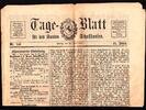 Schweiz 2 Originalzeitungen 'Tageblatt für den Kanton Schaffhausen' -