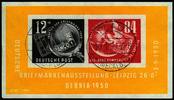 DDR DEBRIA-Block mit Tages-Stempel Plau in Mecklenburg -