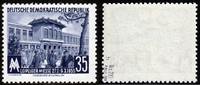DDR 35 Pfg. Leipziger Frühjahrsmesse in b-Farbe mit seltenem Wasserzeichen, gepr. Paul BPP -