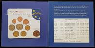 Bundesrepublik Deutschland 5x 5,88 € Offiz. KMS-Satz alle 5 Buchstaben mit 2 € Gedenkmünze 'Schlesw.Holst' MDM-Folder -