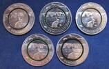 Bundesrepublik Deutschland 5x 5 Euro 'Klimazonen - Gemäßigte Zone', kompl. Prägestättensatz ADFGJ -