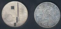 Bundesrepublik Deutschland 10 + 20 Euro 'BAUHAUS' beide Silber-Gedenkmünzen -
