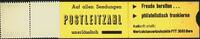 Schweiz 1 Fr. Ticket-Markenheft zu 1 Fr. (10x10 Ct.) aus Automat, selten! -