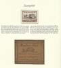 Saarland 15+5 Fr. 291 'IBASA' auf Albumblatt mit Facsimile-Kutschenfahrschein -