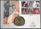 Großbritannien 5 pounds Greatbritain - Numisbrief auf das 40. Krönungsjubiläum von Queen Elizabeth II. -