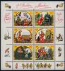 DDR 135 Pfg. 'Puschkin-Märchen'-Kleinbogen mit 2 nichtdurchgezähnten Rändern -