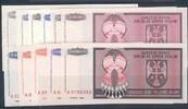 Kroatien-Serbische Republik Krajina 10o Tsd - 10 Mrd Dinara Croatia-Krajina Pi. R9-19 Zweitausgabe kpl. Serie (11) -