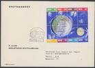 DDR 5-50 Pfg. '5 Jahre sowj. Weltraumflüge' Kleinbog auf seltenem großformatigem Ersttagsbrief -