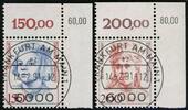 Bundesrepublik Deutschland 150-200 Pf. Berühmte Frauen mit 'Korrigiertem Bogenzähler' und Ersttag Frankfurt am Main -