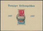 Danzig Bl. 3 zur 'Danziger Leistungsschau' mit Ausstellungs-Sonderstempel -