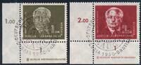 DDR 1 + 2 DM 'Wilh. Pieck' mit Druckvermerk und SST der DEBRIA -