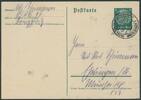 Deutsches Reich Ingolstadt - gelaufene Hindenburg-Ganzsache mit 'Fliegerhorst'-Stempel -